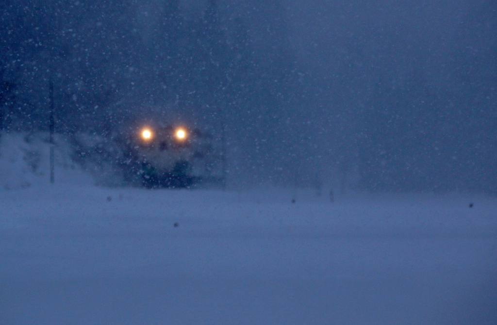 雪原に浮かぶキハ40！