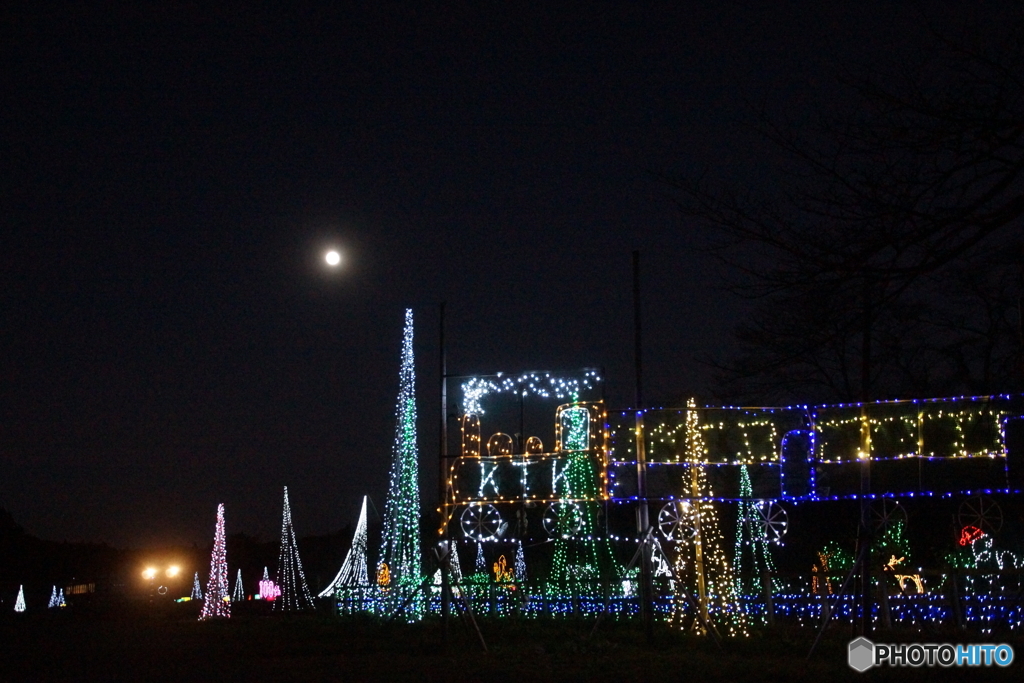 小湊鉄道　月崎駅イルミネーション！