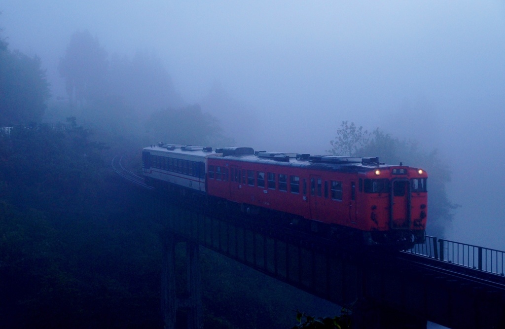 幻想的な濃霧から！