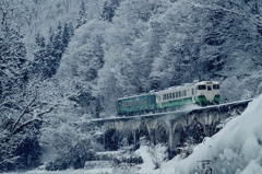 めがね橋も雪化粧‼