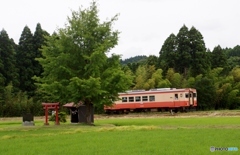 キハ20と祠！