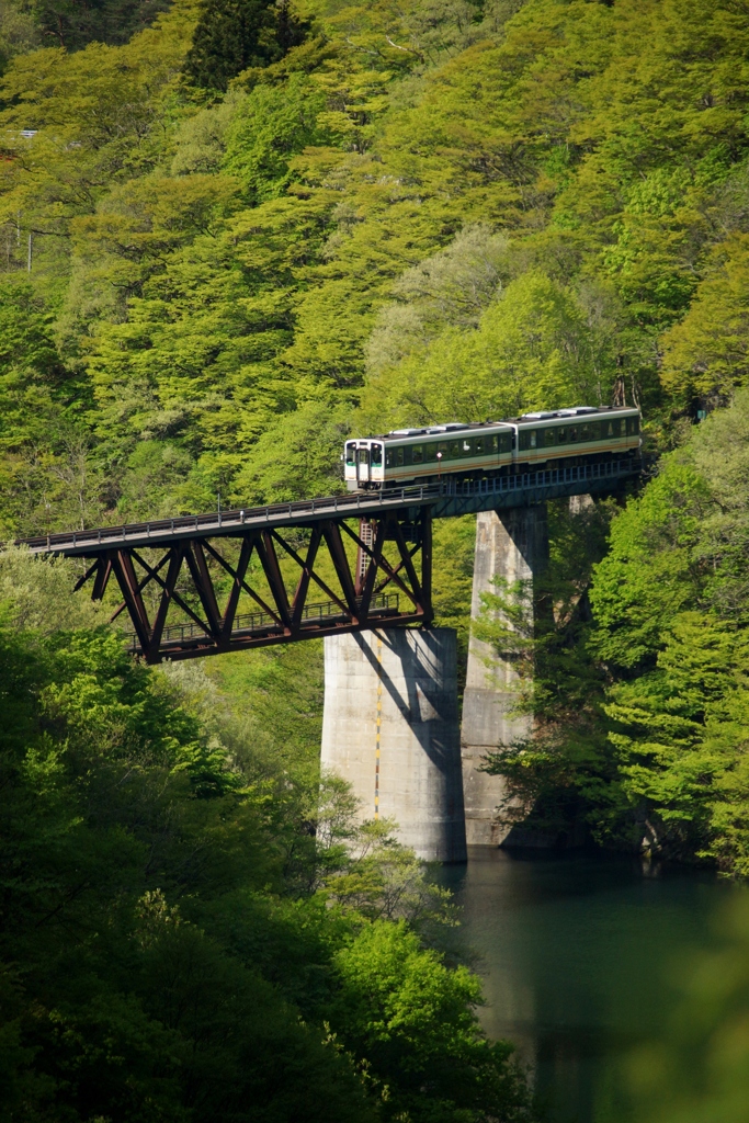 会津鉄道の新緑風景！