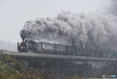 ばんえつ物語号！深戸橋梁！