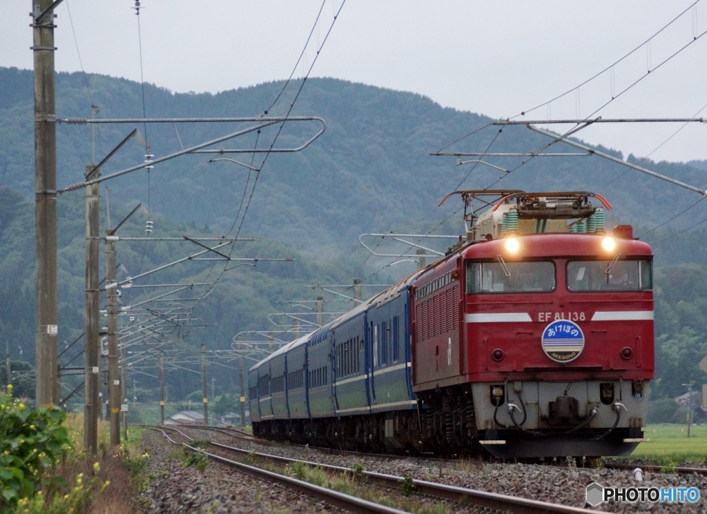 EF81牽引　臨時特急「あけぼの」！