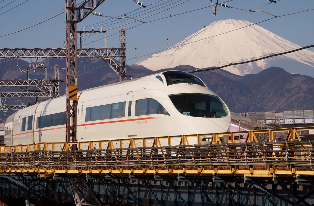 小田急VSEロマンスカー＆富士山！