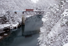 あいづ鉄道の雪景色！③
