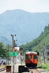 只見駅で小休止！