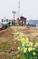 只見線　薮神駅通学時間！