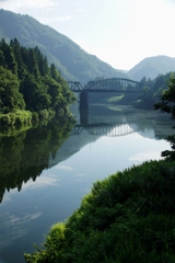 徳沢橋梁の朝の情景！