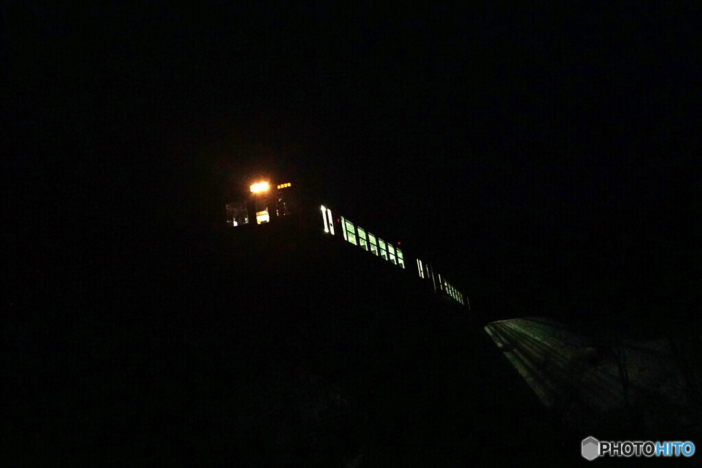 暗闇を往く上り始発列車！partⅡ