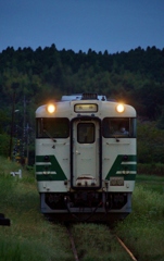 男鹿線色キハ40正面ドカン！