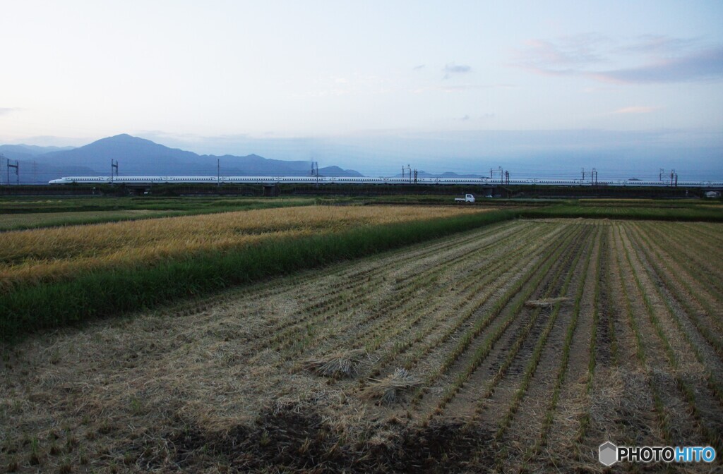 大山と東海道新幹線！