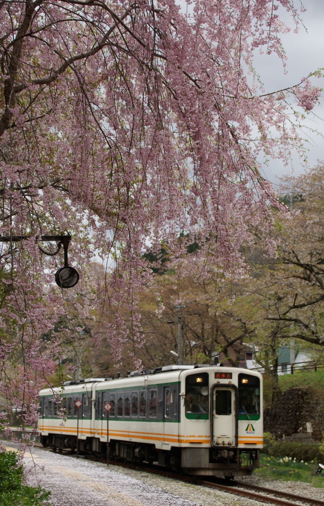 湯野上温泉駅！