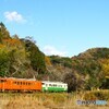 小湊鉄道の上総大久保駅、上り列車の出発！