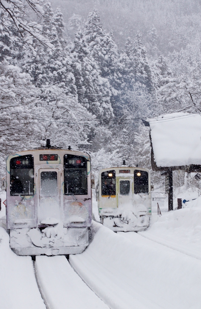 真冬のあいづ鉄道！③