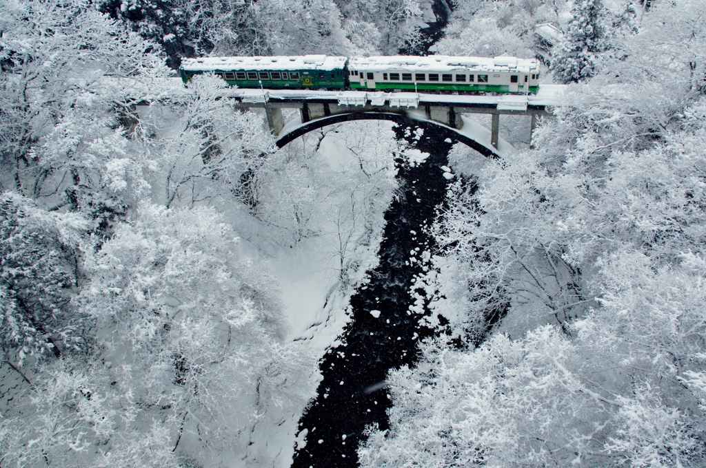 只見線と雪の華！ by トッシータマ （ID：8472677） - 写真共有