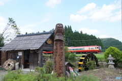東武鬼怒川線の里山風景！