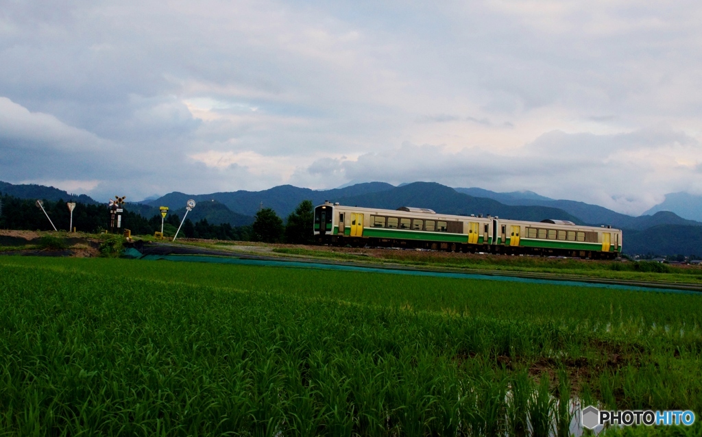 只見線　小出近郊の田園風景！