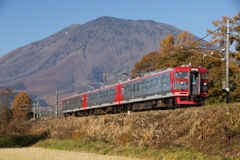 黒姫山を背景に！