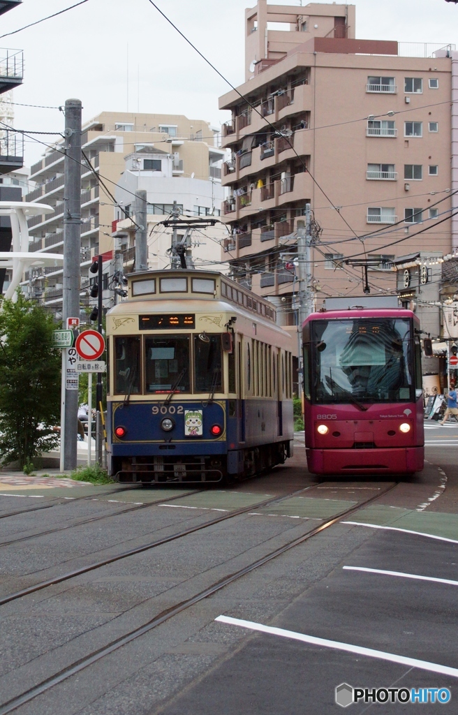 東京さくらトマム都電荒川線⑭離合シーン