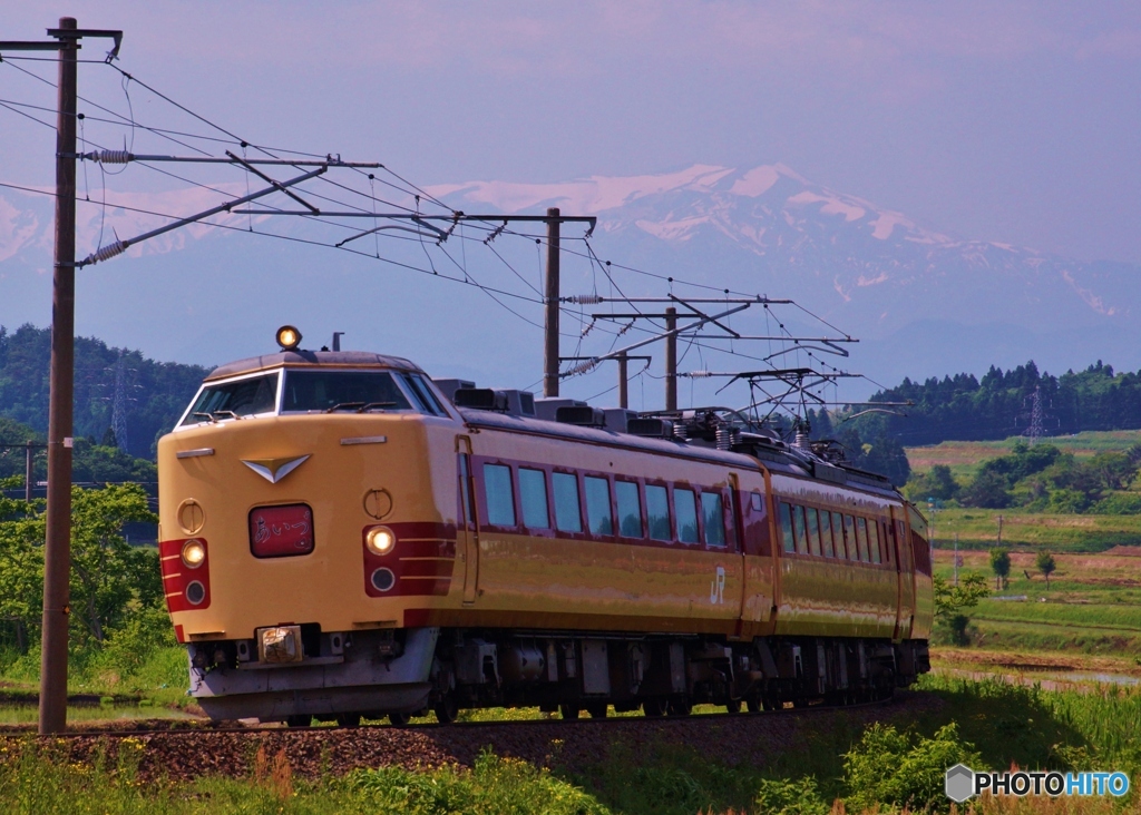 485系電車が快速「あいづ」として磐越西線を走った日！②