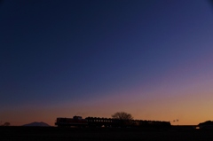 グラデーションの夕焼け