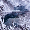 降雪後の只見線第３橋梁！
