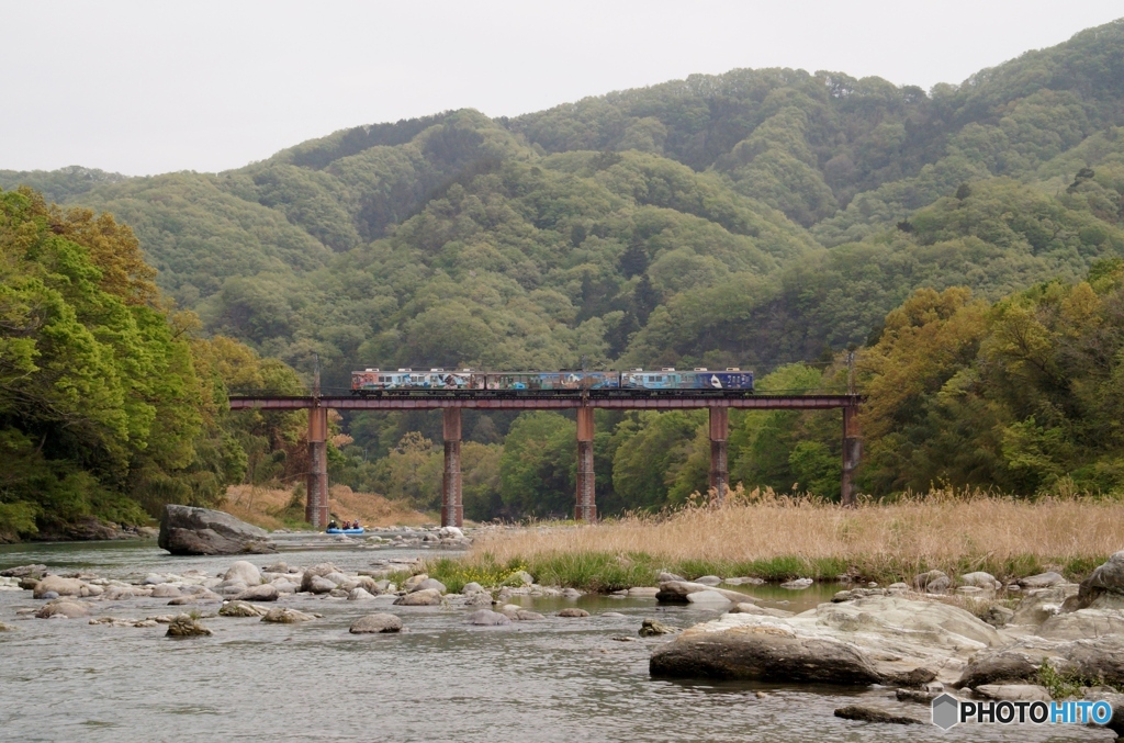 秩父鉄道のラッピング電車