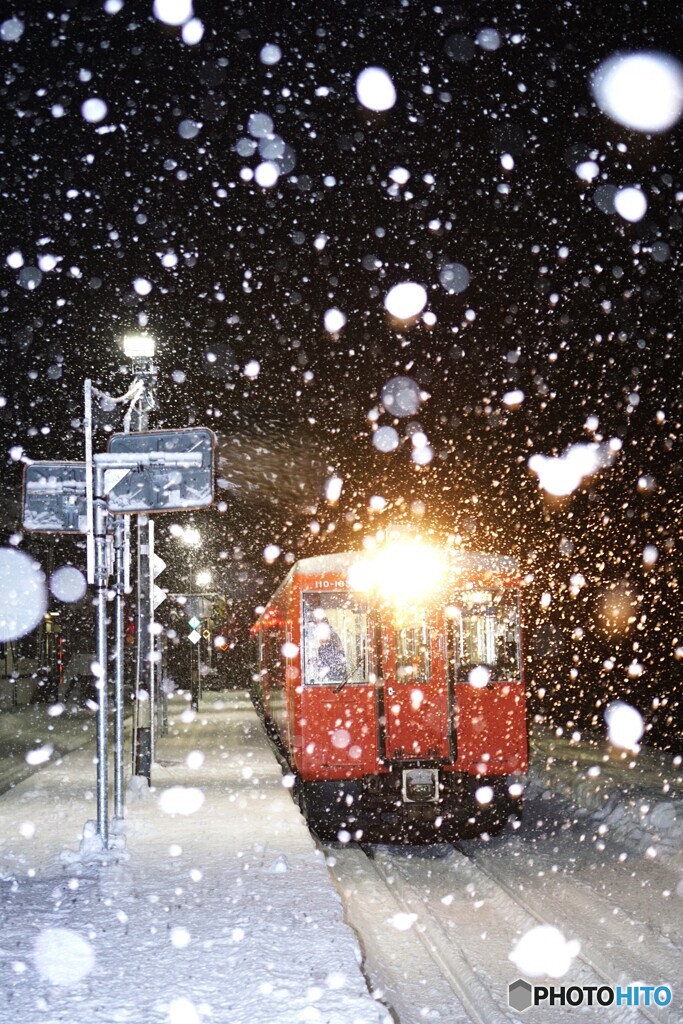 本日の只見線は大雪！イン大白川！