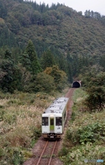 山間部を走るキハ110！