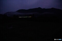 暗闇の始発列車！バックビュー！