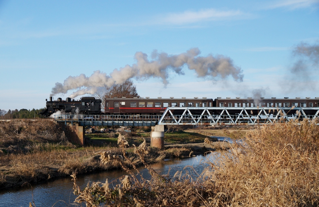 真岡鉄道　益子の風景！