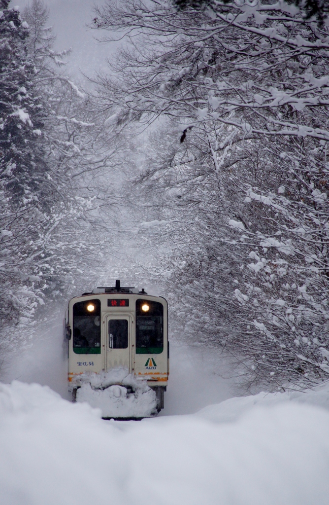 真冬のあいづ鉄道！①