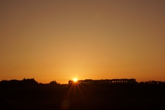 只見線夕景！①