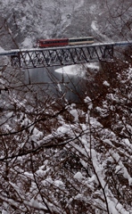 あいづ鉄道　雪景色！