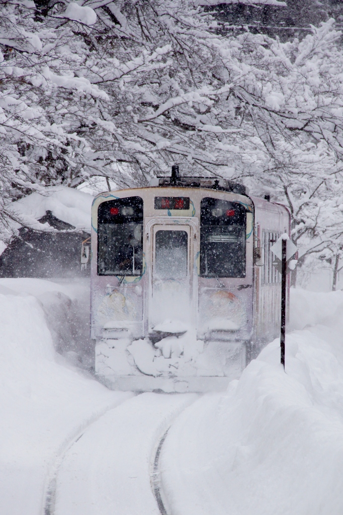 真冬のあいづ鉄道！④