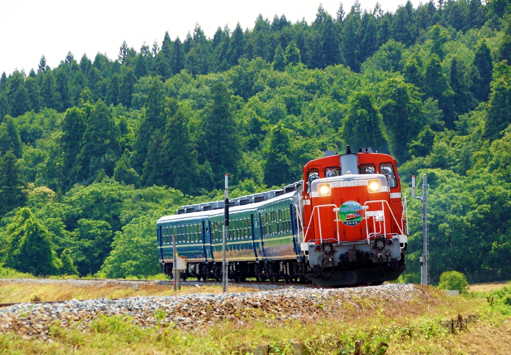 ばんえつ物語号代行列車！