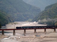 大井川鉄道　SL逆向き運転！