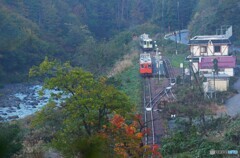 大白川駅列車交換俯瞰撮影！