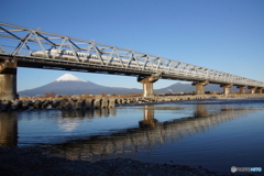 富士山と東海道新幹線！