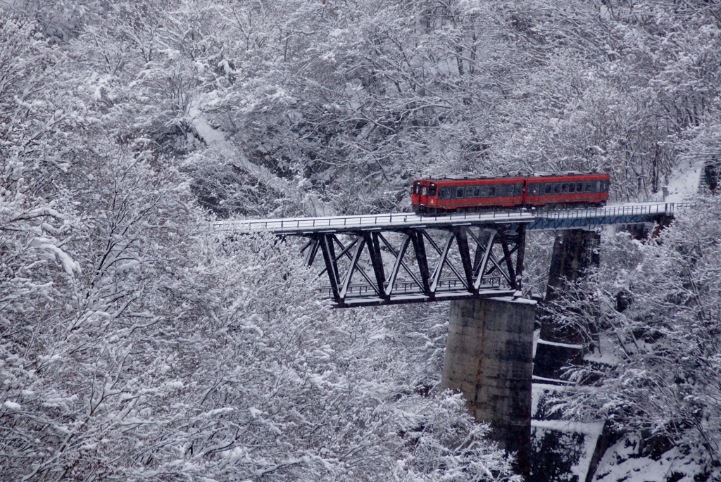 あいづ鉄道の雪景色！②