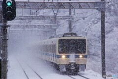 東京地方も大雪⁈小田急8000系奮闘！