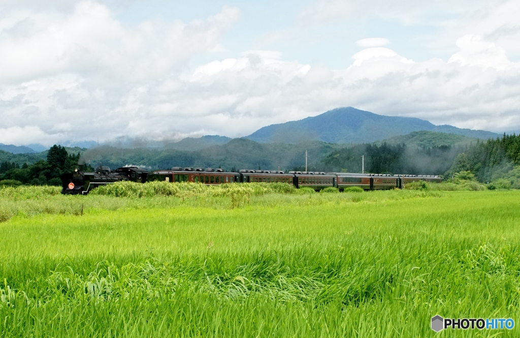 ばんえつ物語号　上野尻！