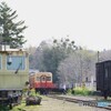 列車行き違い後の光景！