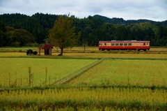 いすみ鉄道の田園風景！