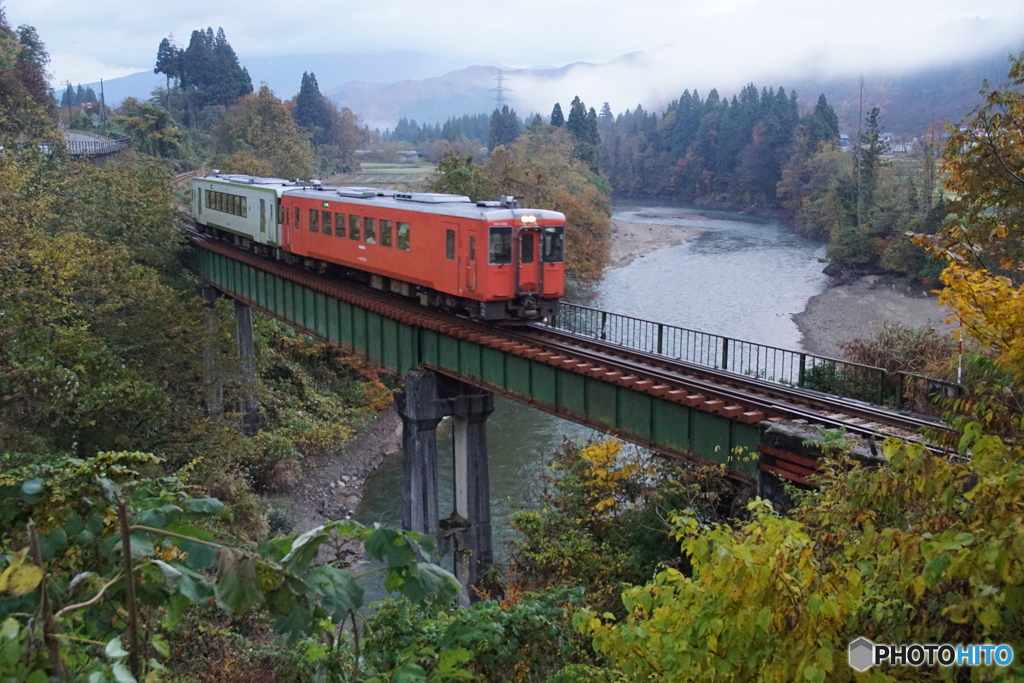 魚沼側只見線の有名スポットで！