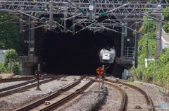 走り去る「のぞみ」！