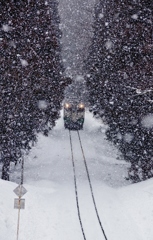 雪が降りまくる峠道！