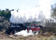 続編　真岡鉄道　SL・DLの重連！②（完）