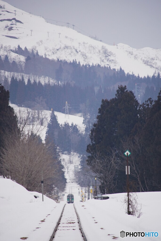 スキー場に向かう列車partⅡ